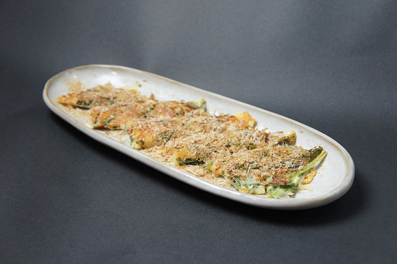 キノコとチーズのチヂミ